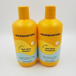Headquarters Soft-Shine Shampoo & Conditioner 12 Fl Oz Each